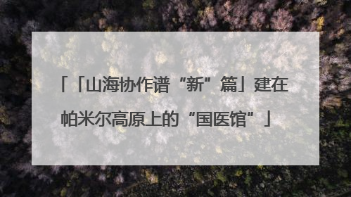 「山海协作谱“新”篇」建在帕米尔高原上的“国医馆”