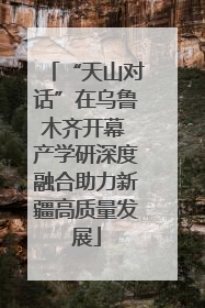 “天山对话”在乌鲁木齐开幕 产学研深度融合助力新疆高质量发展