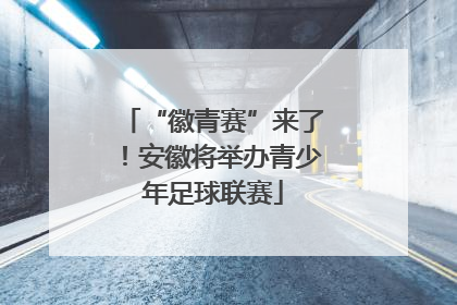 “徽青赛”来了！安徽将举办青少年足球联赛