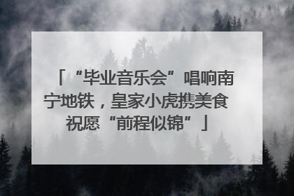 “毕业音乐会”唱响南宁地铁，皇家小虎携美食祝愿“前程似锦”