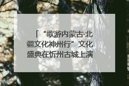 “歌游内蒙古·北疆文化神州行”文化盛典在忻州古城上演——蒙晋文化交融共谱文旅融合新篇