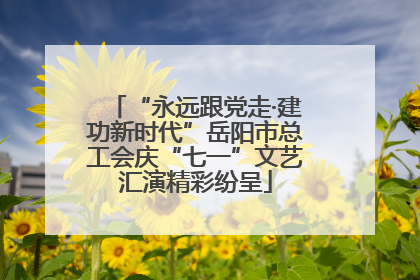 “永远跟党走·建功新时代”岳阳市总工会庆“七一”文艺汇演精彩纷呈