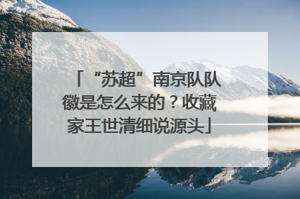 “苏超”南京队队徽是怎么来的？收藏家王世清细说源头