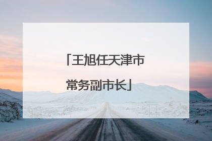 王旭任天津市常务副市长