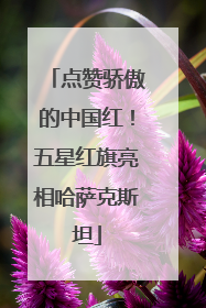 点赞骄傲的中国红！五星红旗亮相哈萨克斯坦