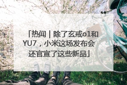 热闻｜除了玄戒o1和YU7，小米这场发布会还官宣了这些新品