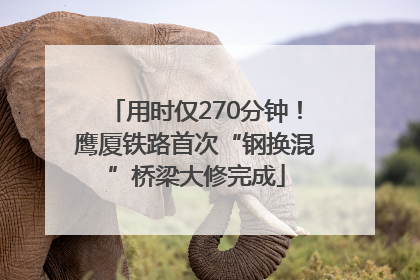 用时仅270分钟！鹰厦铁路首次“钢换混”桥梁大修完成