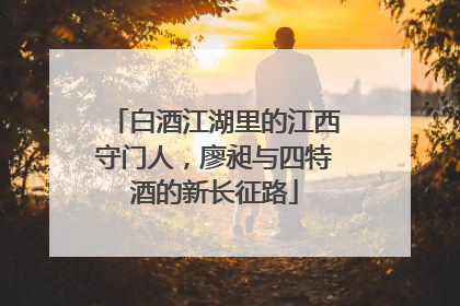 白酒江湖里的江西守门人，廖昶与四特酒的新长征路