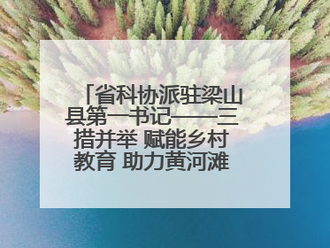 省科协派驻梁山县第一书记——三措并举 赋能乡村教育 助力黄河滩娃健康成长
