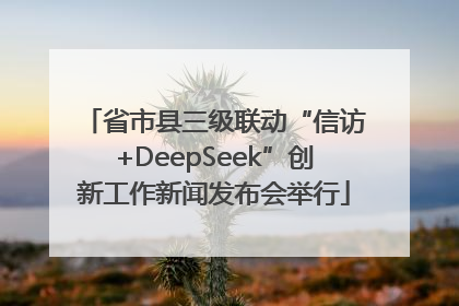 省市县三级联动“信访+DeepSeek”创新工作新闻发布会举行