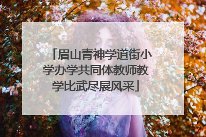 眉山青神学道街小学办学共同体教师教学比武尽展风采