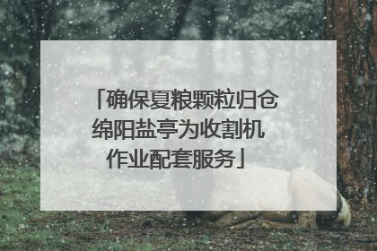 确保夏粮颗粒归仓 绵阳盐亭为收割机作业配套服务