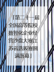 第二十一届全国高等院校数智化企业经营沙盘大赛江苏省选拔赛圆满落幕