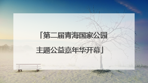 第二届青海国家公园主题公益嘉年华开幕
