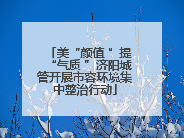 美“颜值 ”提“气质 ”济阳城管开展市容环境集中整治行动
