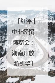 红评丨中非经贸博览会：湖南开放新引擎