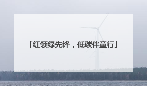 红领绿先锋，低碳伴童行