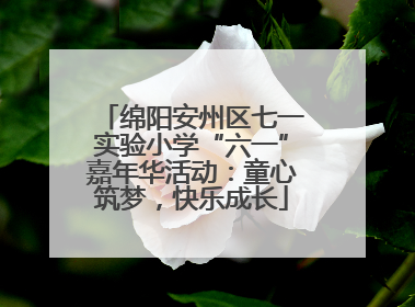 绵阳安州区七一实验小学“六一”嘉年华活动：童心筑梦，快乐成长