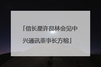 信长星许昆林会见中兴通讯董事长方榕