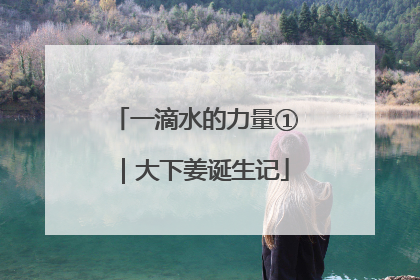 一滴水的力量①｜大下姜诞生记