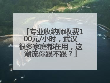 专业收纳师收费100元/小时，武汉很多家庭都在用，这潮流你跟不跟？