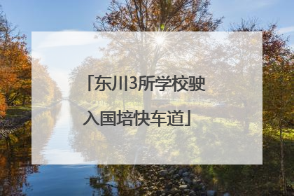 东川3所学校驶入国培快车道