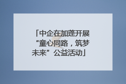 中企在加蓬开展“童心同路，筑梦未来”公益活动