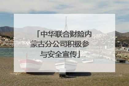 中华联合财险内蒙古分公司积极参与安全宣传