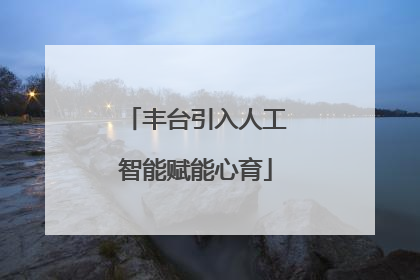 丰台引入人工智能赋能心育