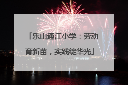 乐山通江小学：劳动育新苗，实践绽华光