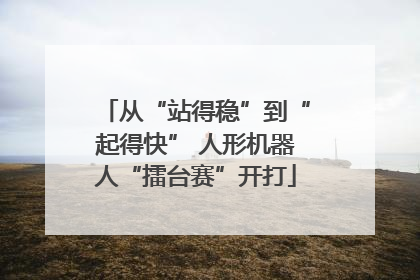 从“站得稳”到“起得快” 人形机器人“擂台赛”开打