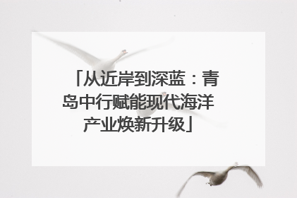 从近岸到深蓝：青岛中行赋能现代海洋产业焕新升级