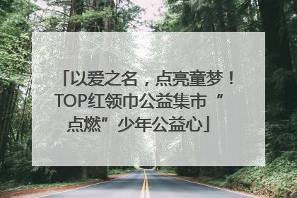 以爱之名，点亮童梦！TOP红领巾公益集市“点燃”少年公益心