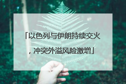 以色列与伊朗持续交火，冲突外溢风险激增