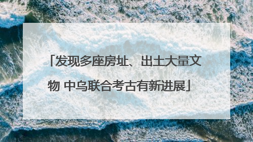 发现多座房址、出土大量文物 中乌联合考古有新进展