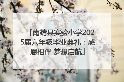 南靖县实验小学2025届六年级毕业典礼：感恩相伴 梦想启航