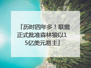 历时四年多！联盟正式批准森林狼以15亿美元易主