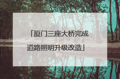 厦门三座大桥完成道路照明升级改造