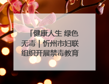 健康人生 绿色无毒｜忻州市妇联组织开展禁毒教育参观学习并开展主题党日活动
