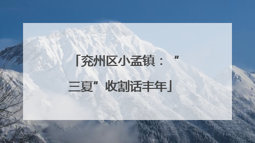 兖州区小孟镇：“三夏”收割话丰年