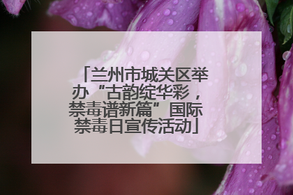 兰州市城关区举办“古韵绽华彩，禁毒谱新篇”国际禁毒日宣传活动
