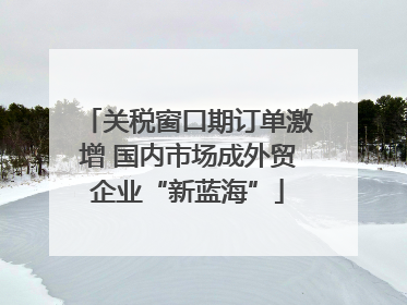 关税窗口期订单激增 国内市场成外贸企业“新蓝海”