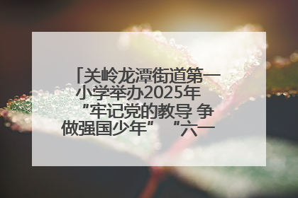 关岭龙潭街道第一小学举办2025年“牢记党的教导 争做强国少年”“六一”文艺汇演活动