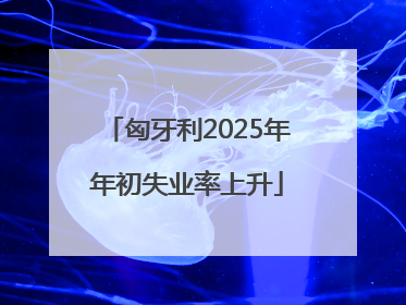 匈牙利2025年年初失业率上升