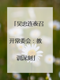 吴忠连夜召开常委会：教训深刻