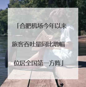 合肥机场今年以来旅客吞吐量同比增幅位居全国第一方阵