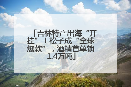 吉林特产出海“开挂”！松子成“全球爆款”，酒精首单锁1.4万吨