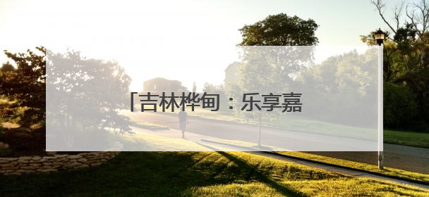 吉林桦甸：乐享嘉年华夜市焕新开市