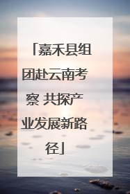嘉禾县组团赴云南考察 共探产业发展新路径