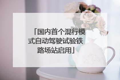 国内首个混行模式自动驾驶试验铁路场站启用